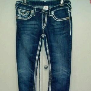 NEW TRUE RELIGION MID RISE SKINNY JEANS  SZ 29/32